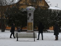 Jaak Joala mälestusmärk Viljandi Posti tänava pargis. Foto: Urmas Saard / Külauudised