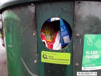Jäätmetega reostatud konteineriümbrused. Foto: Eesti Pakendiringlus