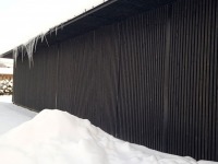 Jääpurikad Jõgeva Majandusühistu Sadala kaupluse hoonel. Foto: Jaan Lukas