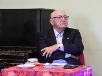 Jutuõhtul „Raamat algab lugejast” mais 2026. Foto: Urmas Saard / Külauudised