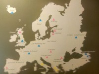 Euroopa rahvaste eeposed maakaardil. Foto: Jaan Lukas