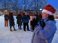 Kepikõndijad esimesel advendil Sindis. Foto: Urmas Saard / Külauudised