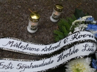 Kolonel Viktor Koerni 80 surma-aastapäeval Alevi kalmistul. Foto: Urmas Saard / Külauudised
