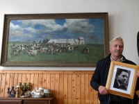 Konstantin Mülleri 1959. aastal maalitud omaaegse Audruranna kolhoosi farmi lugu. Foto: Urmas Saard / Külauudised