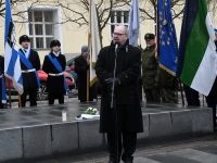 Konstantin Pätsi 150. sünniaastapäeva tähistamine Tallinna ajaloolisel Uuel turul. Foto: Urmas Saard / Külauudised
