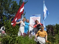 Anna Ziemele, Piia Karro-Selg, Aina Milajeva, Biruta Krumina Livanis uue Y’s Men klubi avamisel. Foto: Urmas Saard Külauudised