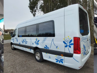 Kalju Kasemaa oma Mercedes-Benz Sprinter väikebussi roolis. Fotod: Kalju Kasemaa