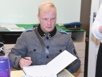 Kristjan Bachman, Kaitseväe Akadeemia muuseumi juhataja Sindi muuseumis. Foto: Urmas Saard