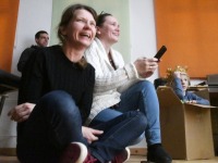 Kultuuride sild: „Vievis-Pärnu” 2021. aastal Raeküla Vanakooli keskuses. Foto: Urmas Saard / Külauudised