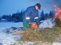 008 Jõulupuude põletamine Paikusel. Foto: Urmas Saard