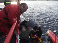 022 Laevaõnnetuse päästeharjutus Pärnu jõel. Foto: Urmas Saard / Külauudised