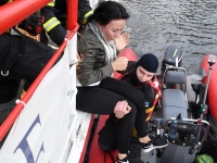 027 Laevaõnnetuse päästeharjutus Pärnu jõel. Foto: Urmas Saard / Külauudised