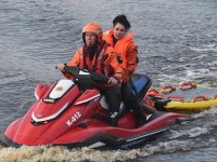 057 Laevaõnnetuse päästeharjutus Pärnu jõel. Foto: Urmas Saard / Külauudised