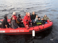 059 Laevaõnnetuse päästeharjutus Pärnu jõel. Foto: Urmas Saard / Külauudised