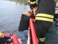 062 Laevaõnnetuse päästeharjutus Pärnu jõel. Foto: Urmas Saard / Külauudised