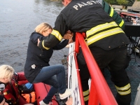 063 Laevaõnnetuse päästeharjutus Pärnu jõel. Foto: Urmas Saard / Külauudised