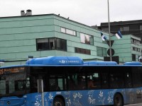 Lipuehtes Eesti Vabariigi sünnilinn Pärnu. Foto: Urmas Saard / Külauudised