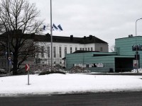 Lipuehtes Eesti Vabariigi sünnilinn Pärnu. Foto: Urmas Saard / Külauudised