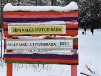 Reiu-Raeküla suusarajal. Foto: Urmas Saard / Külauudised