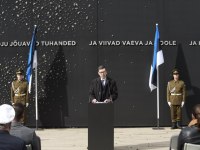 Mälestustseremoonial Eesti Kommunismiohvrite memoriaalil Maarjamäel. Foto: Marko Poolamets