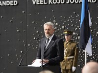 Mälestustseremoonial Eesti Kommunismiohvrite memoriaalil Maarjamäel. Foto: Marko Poolamets