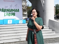 Mälestustule Pärnust teele Narva läkitamine. Foto: Urmas Saard / Külauudised