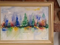 Malle Erendi kuues isikunäitus Pärnu kolledžis. Foto: Urmas Saard / Külauudised