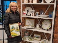 Malle Erendi kuues isikunäitus Pärnu kolledžis. Foto: Urmas Saard / Külauudised