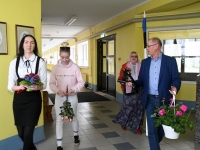 Maris Volteini viimane tööpäev Sindi gümnaasiumi kantselei juhataja ametis. Foto: Urmas Saard / Külauudised