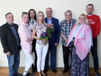 Maris Volteini viimane tööpäev Sindi gümnaasiumi kantselei juhataja ametis. Foto: Urmas Saard / Külauudised
