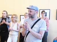 Marko Toomasti näituse “Betula” avamine Tallinna Ülikooli Akadeemilise Raamatukogu teise korruse galeriis. Foto. Urmas Saard / Külauudised