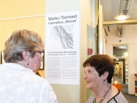 Marko Toomasti näituse “Betula” avamine Tallinna Ülikooli Akadeemilise Raamatukogu teise korruse galeriis. Foto. Urmas Saard / Külauudised