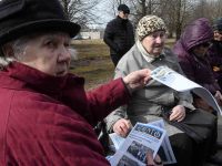 Märtsiküüditamise 73. aastapäev Leina pargis. Foto: Urmas Saard / Külauudised