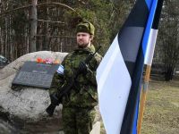 Märtsiküüditamise 73. aastapäev Leina pargis. Foto: Urmas Saard / Külauudised