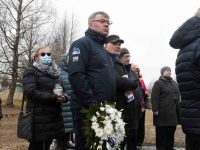 Märtsiküüditamise 73. aastapäev Leina pargis. Foto: Urmas Saard / Külauudised