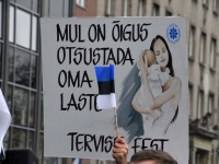 Meeleavaldus Tallinna Vabaduse väljakul. Foto: Urmas Saard / Külauudised