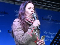 Meeleavaldus Tallinna Vabaduse väljakul. Foto: Urmas Saard / Külauudised