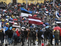 Meeleavaldus Tallinna Vabaduse väljakul. Foto: Urmas Saard / Külauudised