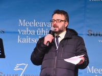 Meeleavaldus Tallinna Vabaduse väljakul. Foto: Urmas Saard / Külauudised