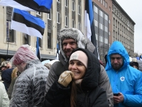 Meeleavaldus Tallinna Vabaduse väljakul. Foto: Urmas Saard / Külauudised