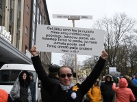 Meeleavaldus Tallinna Vabaduse väljakul. Foto: Urmas Saard / Külauudised
