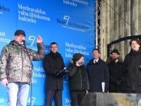 Meeleavaldus Tallinna Vabaduse väljakul. Foto: Urmas Saard / Külauudised