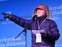 Meeleavaldus Tallinna Vabaduse väljakul. Foto: Urmas Saard / Külauudised