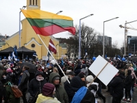 Meeleavaldus Tallinna Vabaduse väljakul. Foto: Urmas Saard / Külauudised