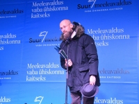 Meeleavaldus Tallinna Vabaduse väljakul. Foto: Urmas Saard / Külauudised