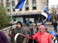 Meeleavaldus Tallinna Vabaduse väljakul. Foto: Urmas Saard / Külauudised