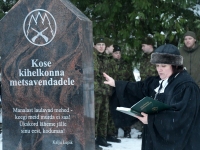 Metsavennad Kose kirikus ja kalmistul. Foto: Urmas Saard / Külauudised