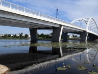 Mõned tunnid enne Pärnu uue silla avamist. Foto: Urmas Saard / Külauudised