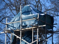Renoveeritav Sindi Jumalailmumise kirik. Foto: Urmas Saard / Külauudised