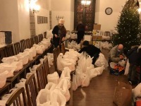 Oleviste koguduse koduta ja vähekindlustatud inimeste meelespidamine. Foto: Riina Solman